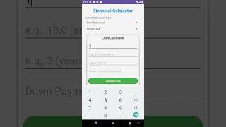 Financial Loan or Investment Calculator #androidapp by Alexander Andrew Wood #android