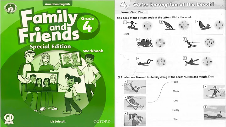 Giải bài tập family and friends 4 workbook unit 4 năm 2024