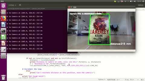 Detect a book and measure distance with opencv