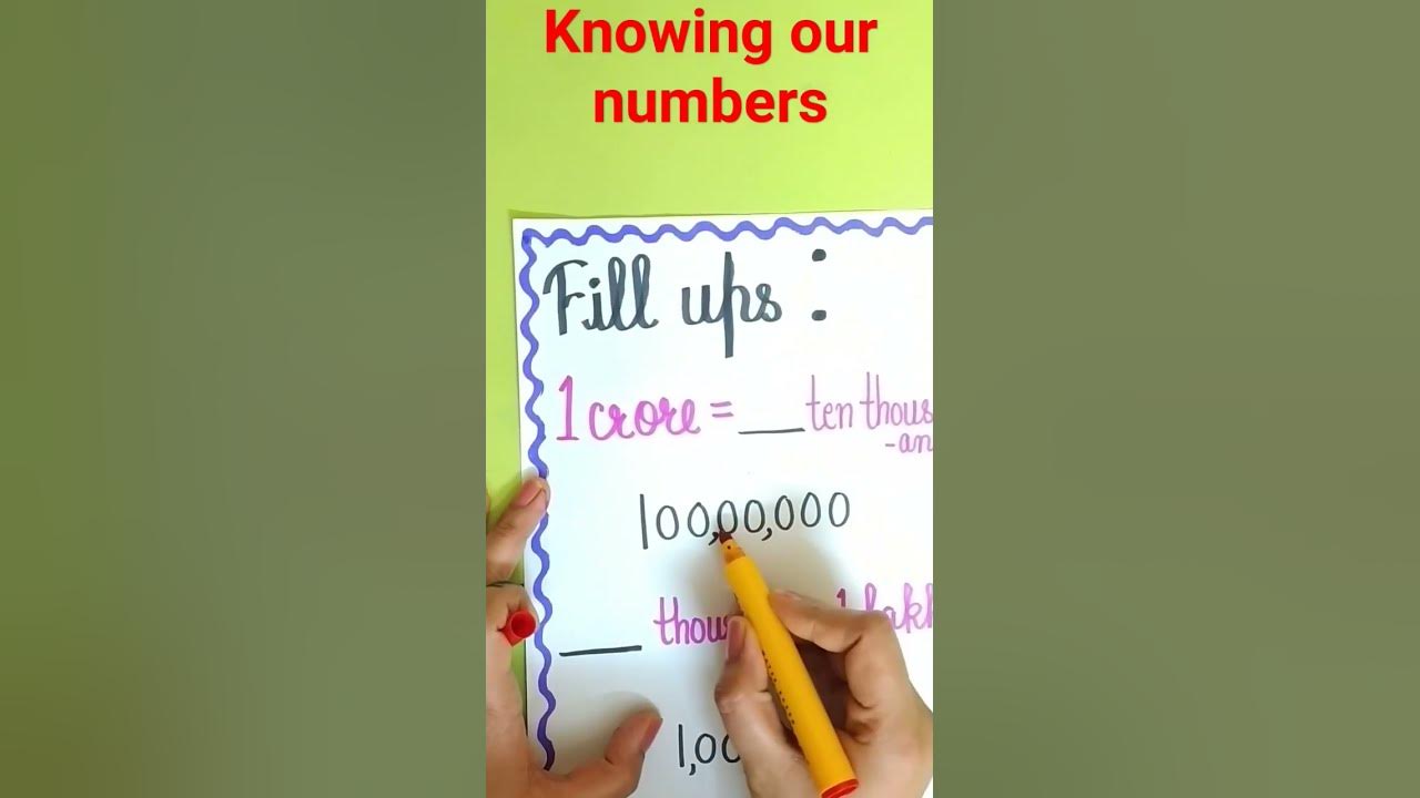  maths class6 knowingournumber how many crore make thousand how many