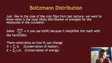 CHEM 3340 Lecture 01 - (02) Boltzmann Statistics