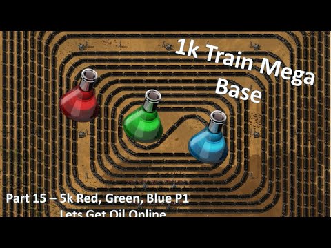 1k Train Mega Base - Factorio Lets Play Pt15 - 5k Start - YouTube