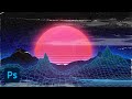 How to Easily Create Retro Landscapes with an 80s Aesthetic in Photoshop