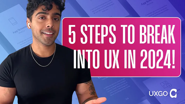 5 Steps To Break Into UX in 2024! How to get UX design Interviews & Internships Beginner's Guide