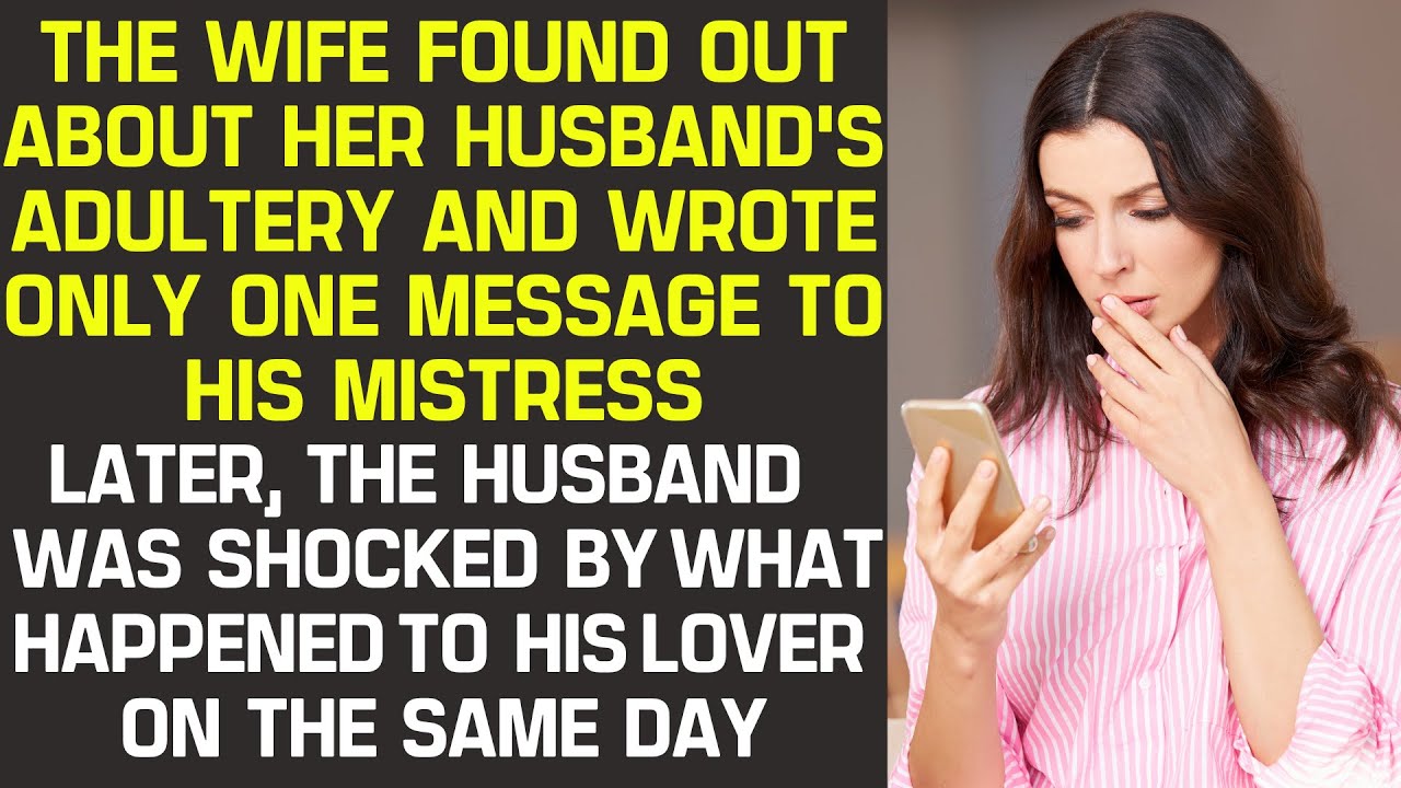 The wife found out about her husbands adultery and wrote only one message to his mistress pic pic