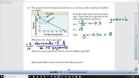 Alg2 Chapter 1-3b Modeling With Linear Functions - Lesson Video 2