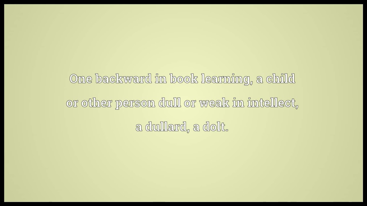 Dunce Meaning YouTube dunce-meaning-youtube