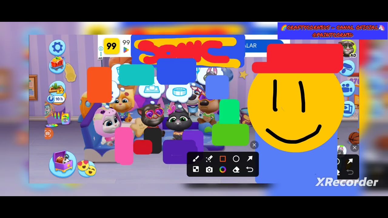 Tom Em🍔A Família Do Tom Foi Ao Sonic!!!!🍟#DivertidaMente2 #SuperMarioGalaxyMovie #Zootopia2#Colorist