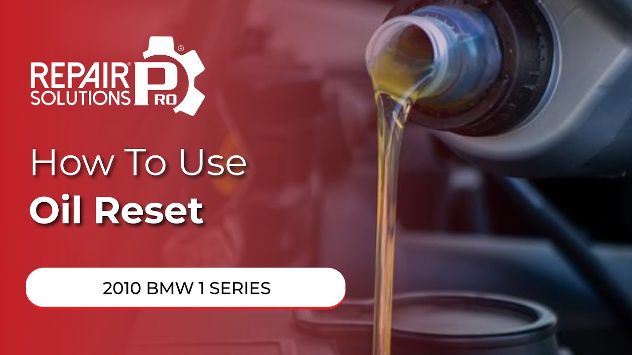 How to Use Oil Reset Function on SDS | 2010 BMW 1 Series - YouTube