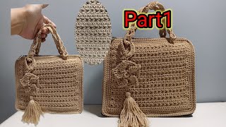 TAS RAJUT MOTIF TERBARU CANTIK DAN MUDAH | PART1