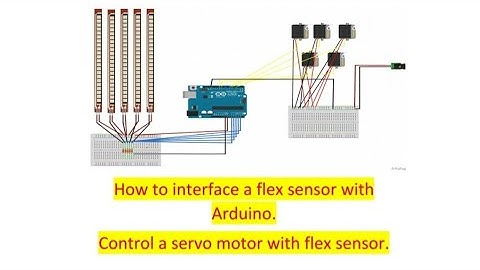 how to interface a flex sensor with Arduino || control a servo motor with Arduino and flex sensor