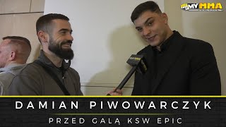 DAMIAN PIWOWARCZYK | KSW Epic | Walka z Silvą | Losowanie półfinałów | Mamed czy Adamek?