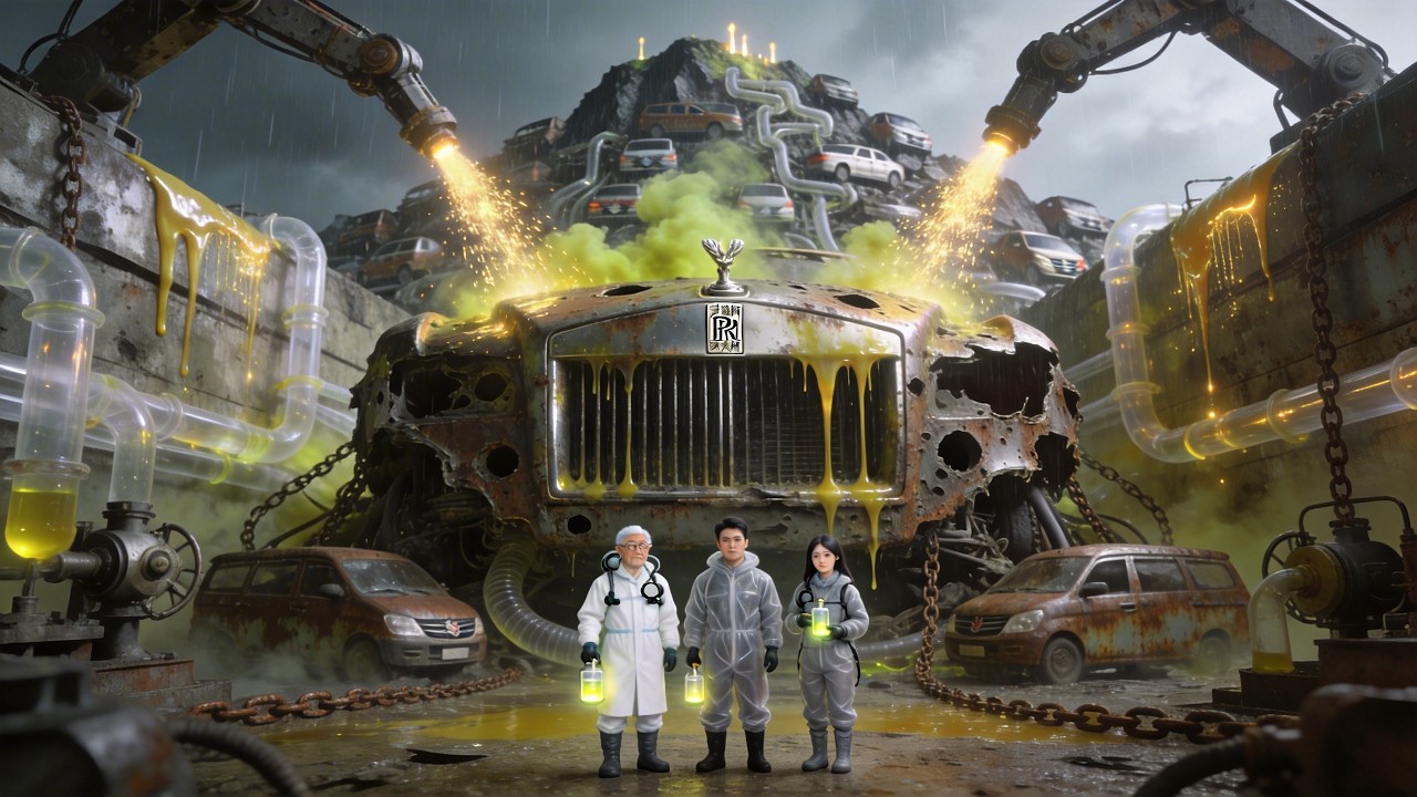 全球溶解：300萬勞斯萊斯被「溶化」了！天上下的不是雨，是強酸！48小時後整座城市變「化屍水」！快逃！