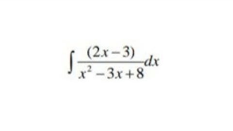 Integral of (2x-3)dx/x^2-3x-8