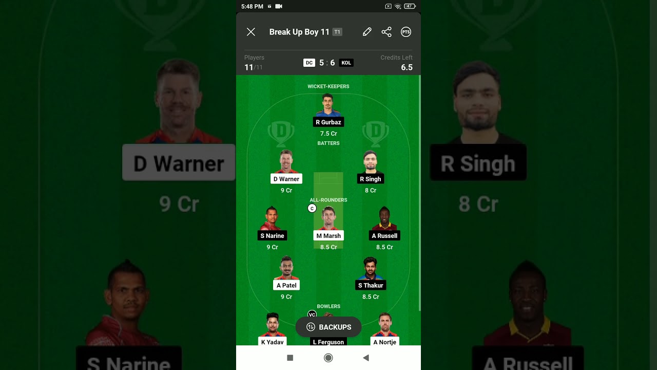 DC vs KOL Dream11 Team DC vs KOL Dream11 DC vs KOL Dream11 Prediction DC VS KOL DREAM 11  IPL2023