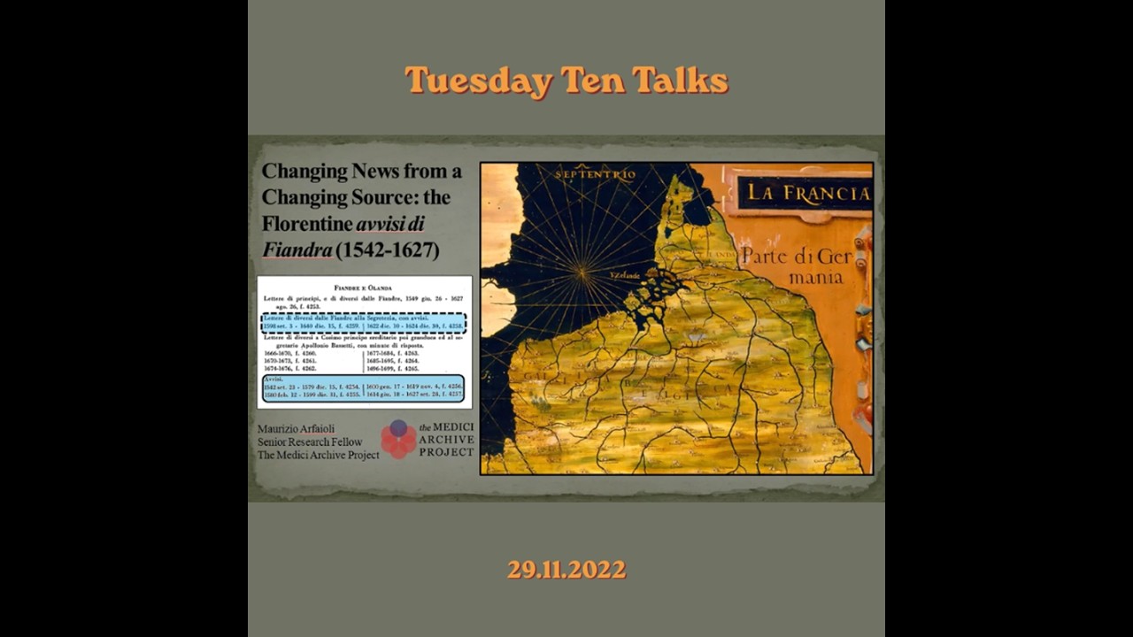 MAURIZIO ARFAIOLI - Changing News from a Changing Source: the Florentine Avvisi di Fiandra