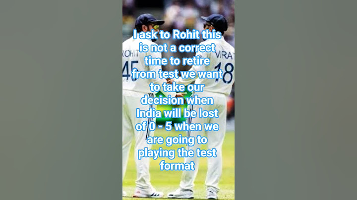 me and Rohit are going to take our decision of retirement from test format #cricket #viratkohli