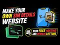 CREATE SIM DETAILS WEBSITE WITH ||         FREE DOMAIN AND HOSTING LIFETIME