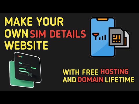 CREATE SIM DETAILS WEBSITE WITH || FREE DOMAIN AND HOSTING LIFETIME ...