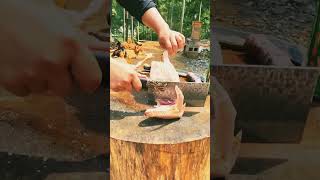 Satisfying Knife Cutting Complications asmr With Heavy Bladesatisfyingtopcleaverheavytranding