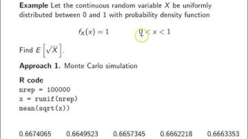 Expectation of a function of a random variable -- Example 1