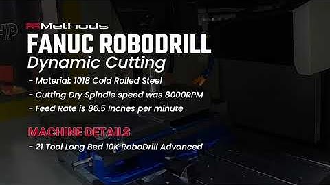 FANUC RoboDrill - 3-axis Dynamic Cutting - 1018 Cold Rolled Steel #manufacturing #fanuc #vmc