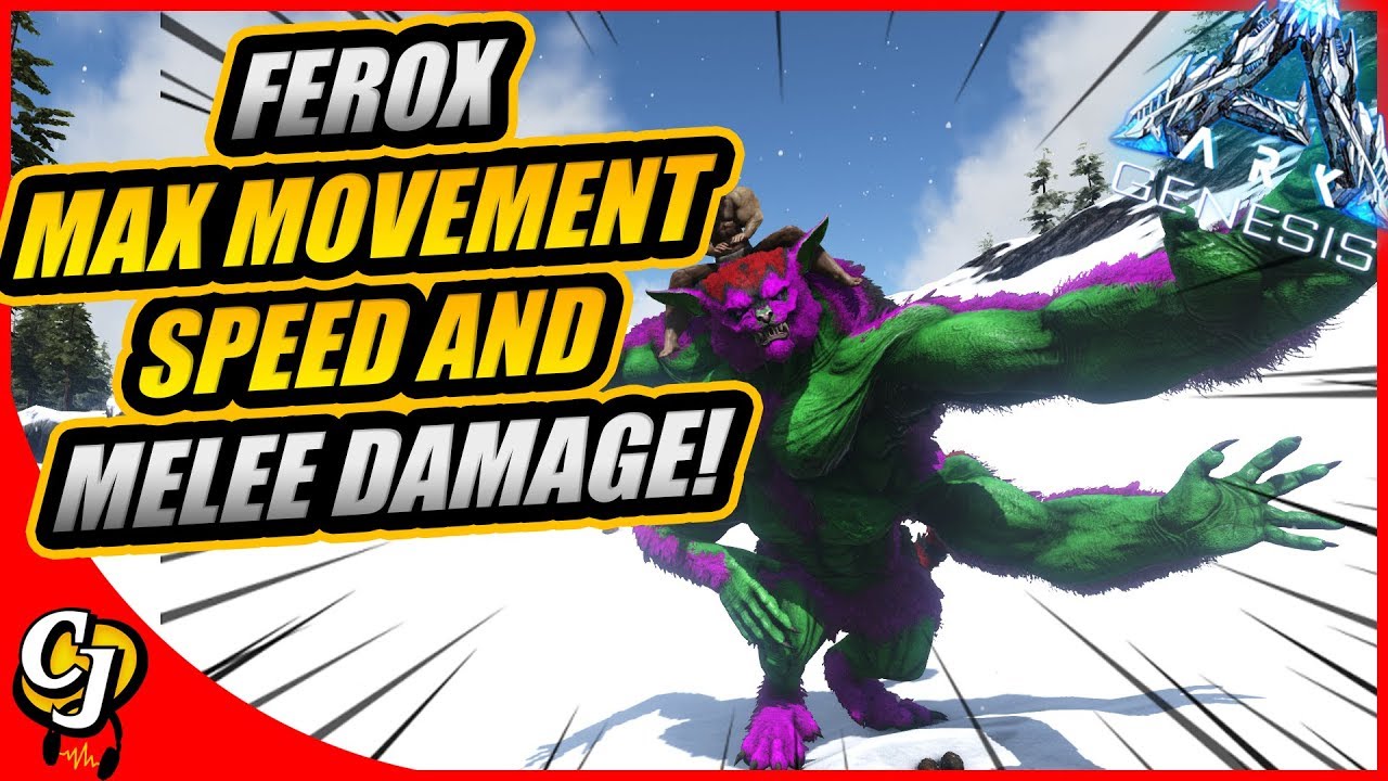 FEROX MAXIMUM MELEE DAMAGE MAKES HIS BOULDER TOSS INSANE! || ARK GENESIS!