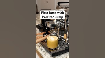 First Latte with my new Profitec Jump! #homebarista #espressomachine #profitec #profitecjump #latte