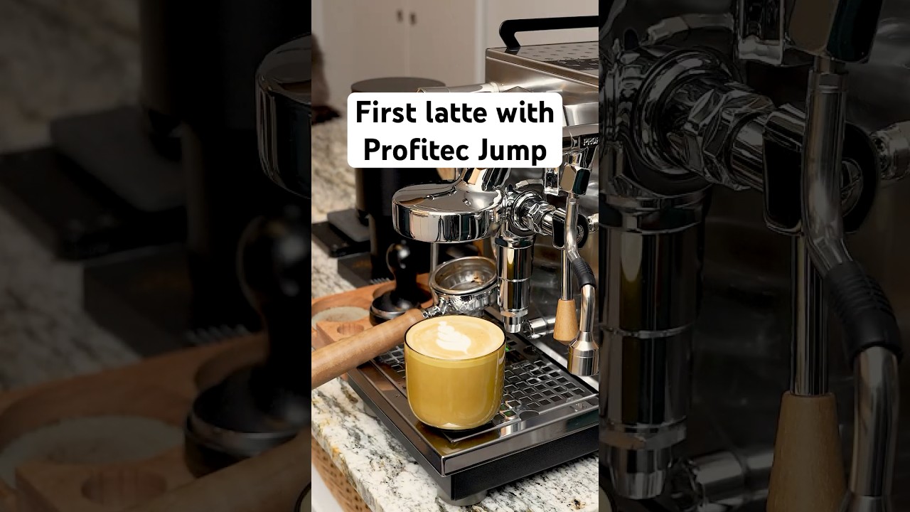 First Latte with my new Profitec Jump! 