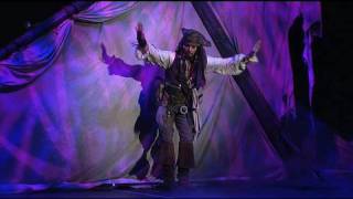 Johnny Depp as Captain Jack Sparrow at the Disney D23 Expo