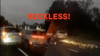 Reckless "Driver" Sideswipes others on Garden State Parkway in NJ! [Hit and Run]