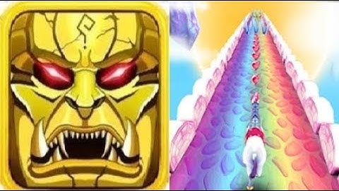 Endless Run Temple Escape vs My Little Unicorn Runner 3D 2