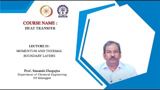 Lecture 21 : Momentum and Thermal Boundary Layers