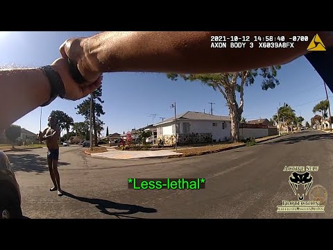 LAPD Tases Sword-Wielding Man In the Meaty Bits