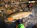 北海道の渓流でルアー釣り☆雪解けの渓、堰堤下の大型レインボー April,2015 Hokkaido. Lure Fishing for Wild Rainbow Trout
