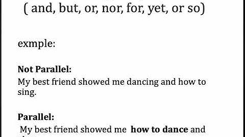 TOEFL hacks -  parallel structure
