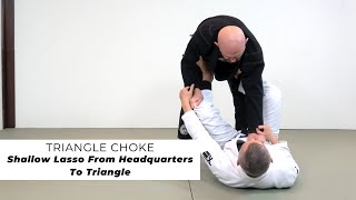 Shallow Leg Lasso To Triangle Choke