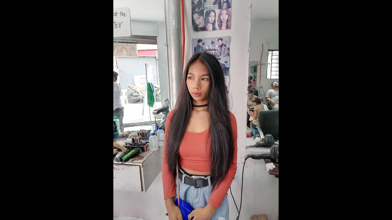 sexy spontaneous model getting a police haircut 