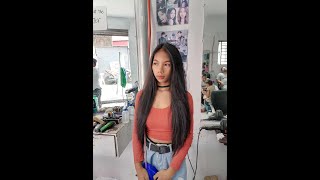 sexy spontaneous model getting a police haircut #haircut #hair #hairstyle #salon #pixiehaircut