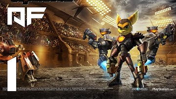 Ratchet: Deadlocked (Gladiator). Walkthrough 1. DreadZone Station. Catacrom Four. Sarathos. PS3