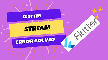 Flutter error solved   Bad state Stream has already been listened to