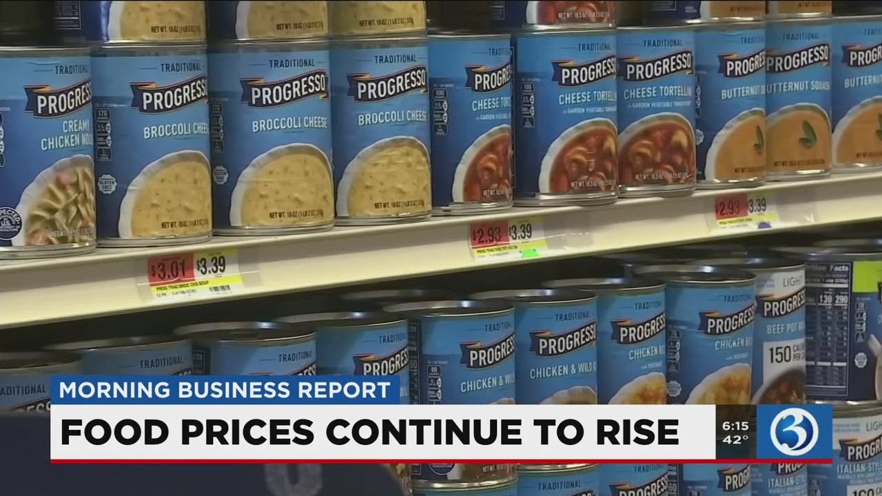MORNING BUSINESS REPORT Food prices keep going up, new Zoom feature