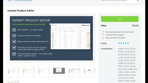 How to install Instant Product Editor on Opencart 2.3