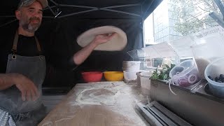 My  Daily Work at the Markets ( London Street Food Pizza). Pizzeria mobile with Massimo Nocerino