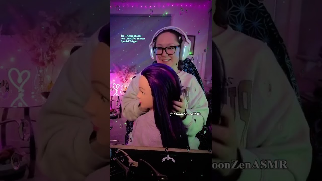 ASMR for Deep Sleep 😴 Hair Play, Massage, UV Glow Foam & Bones (“Bugs”) Sounds | 2/6 Live Replay