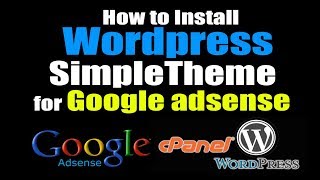 How to Install wordpress Simple theme for Google adsense | Totally free | Creative Tutorials