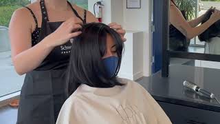 How to cut Curtain Bangs at home  butterfly bangs, fringe, face framing, tutorial