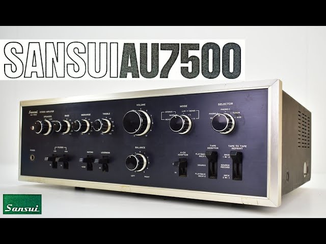 SANSUI AU-7500 ￥75,900(1973年頃) - YouTube