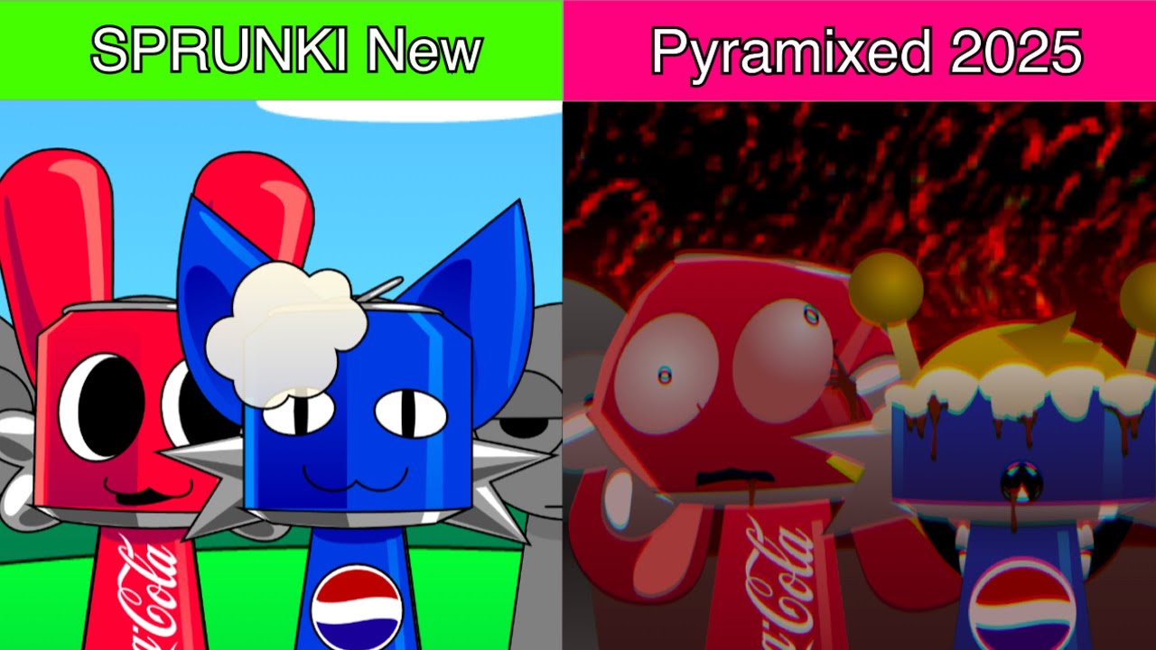 Incredibox Sprunki PYRAMIXED new mode 2025: All Characters MIX with ...