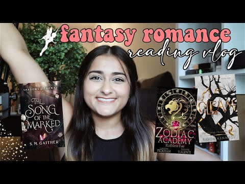 Fantasy Romance Reading Vlog Reading Gleam, Zodiac Academy, And The Song Of The Marked